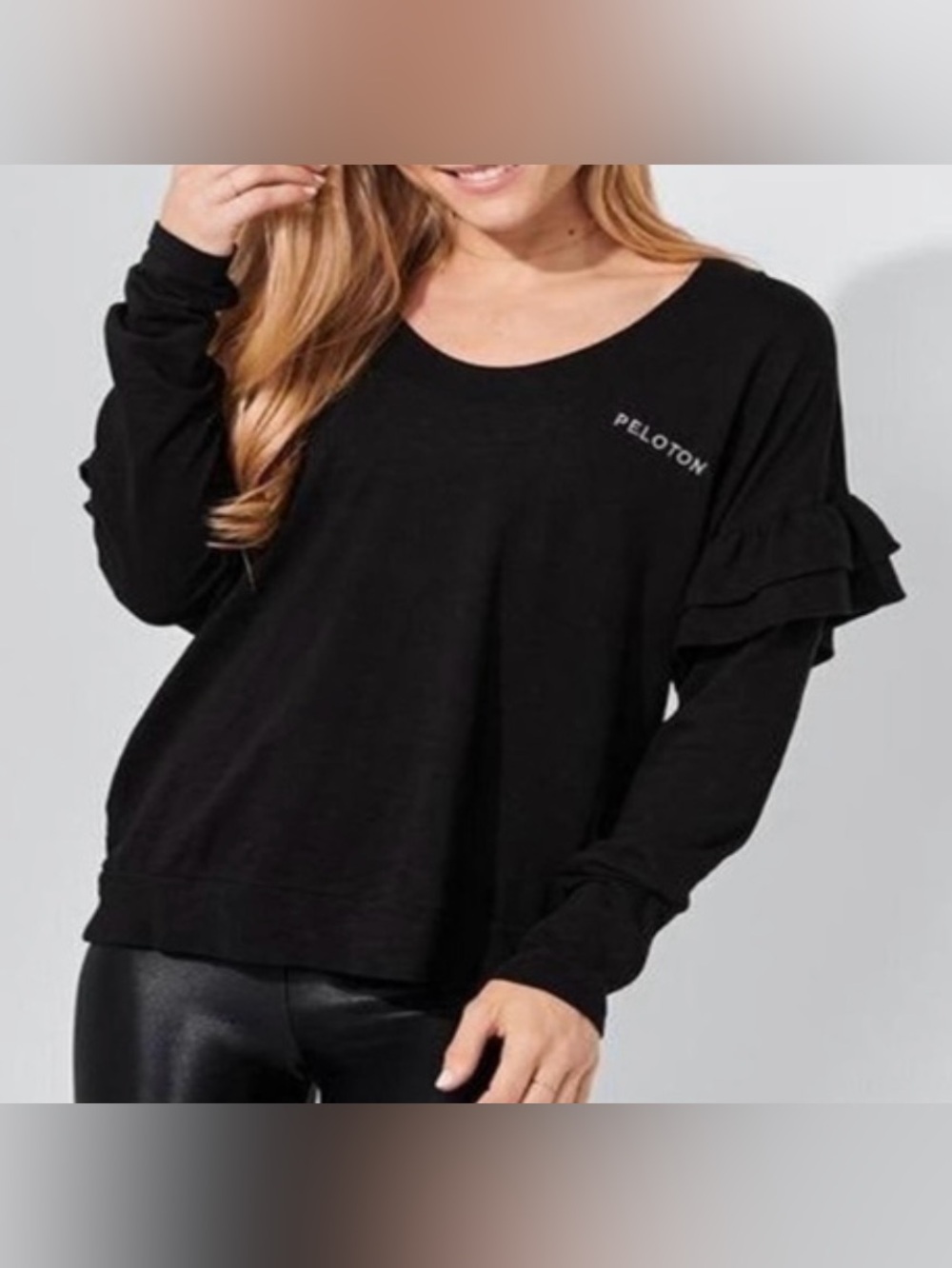 Peloton x Vimmia "Renew" Ruffle Sleeve Pullover Sweater